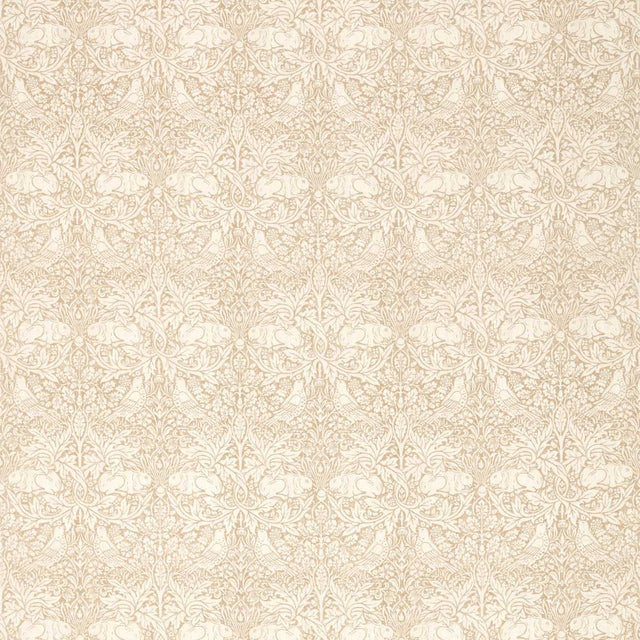 Morris & Co Pure Brer Rabbit Print Flax Fabric