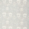 Morris & Co Pure Honeysuckle & Tulip Print Light Grey Blue Fabric