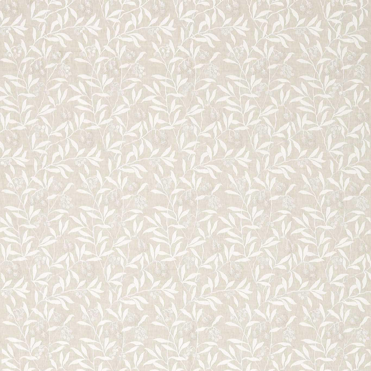 Morris & Co Pure Arbutus Embroidery Linen Fabric