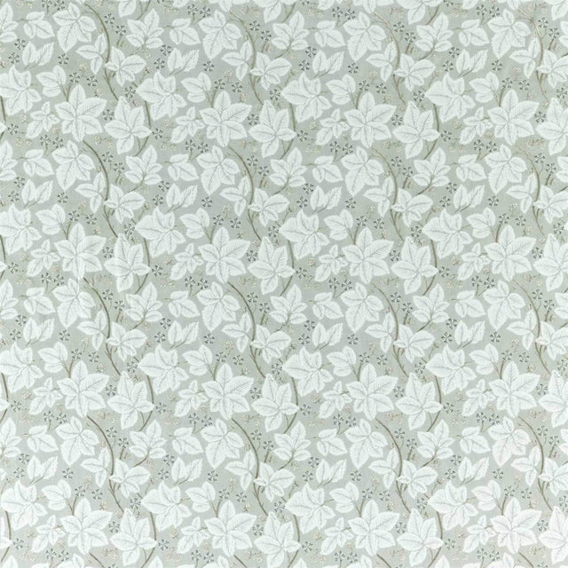 Morris & Co Pure Bramble Embroidery Lightish Grey Fabric