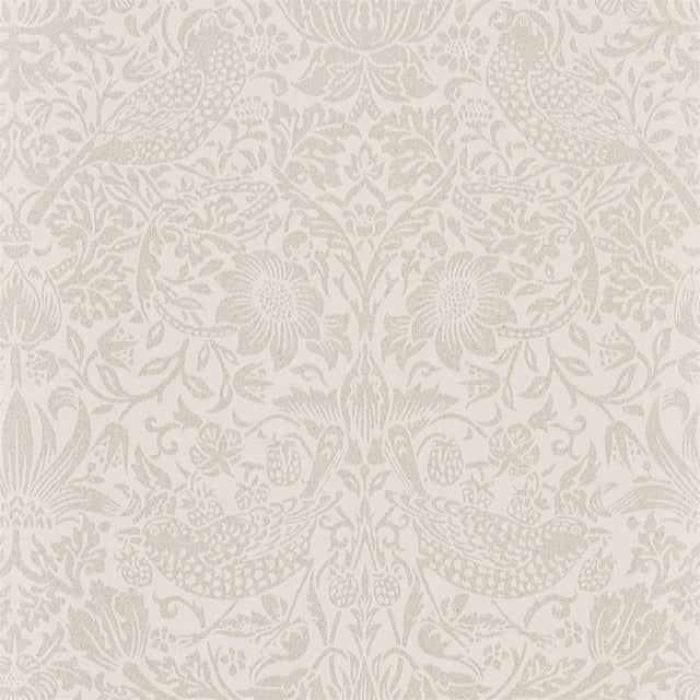 Morris & Co Pure Strawberry Thief Ecru/Cream Wallpaper