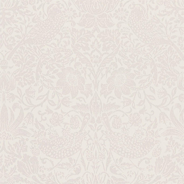 Morris & Co Pure Strawberry Thief Oyster/Chalk Wallpaper