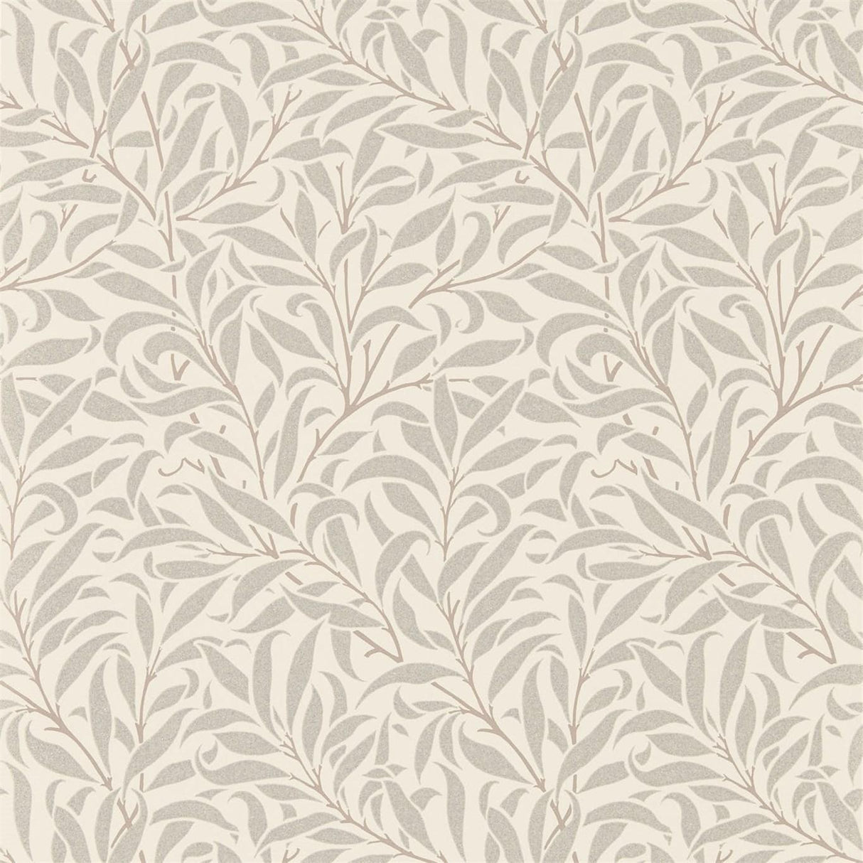 Morris & Co Pure Willow Bough Ecru/Silver Wallpaper