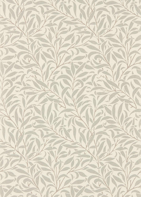 Morris & co Pure Willow Bough Ecru/Silver Wallpaper