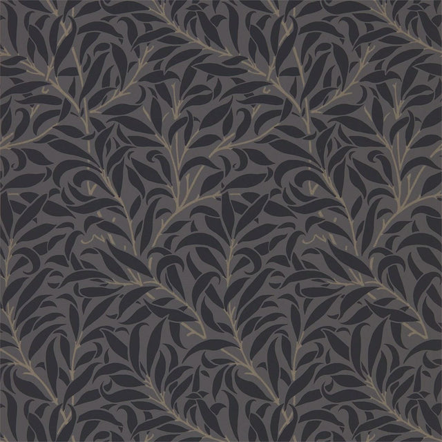 Morris & Co Pure Willow Bough Charcoal/Black Wallpaper