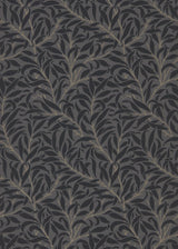 Morris & co Pure Willow Bough Charcoal/Black Wallpaper