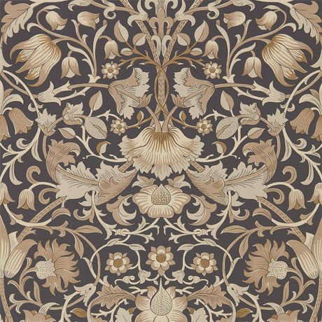 Morris & Co Pure Lodden Charcoal/Gold Wallpaper