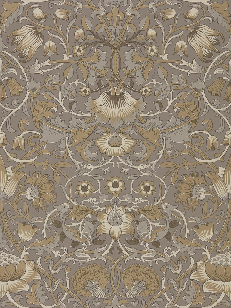 Morris & Co Pure Lodden Taupe/Gold Wallpaper