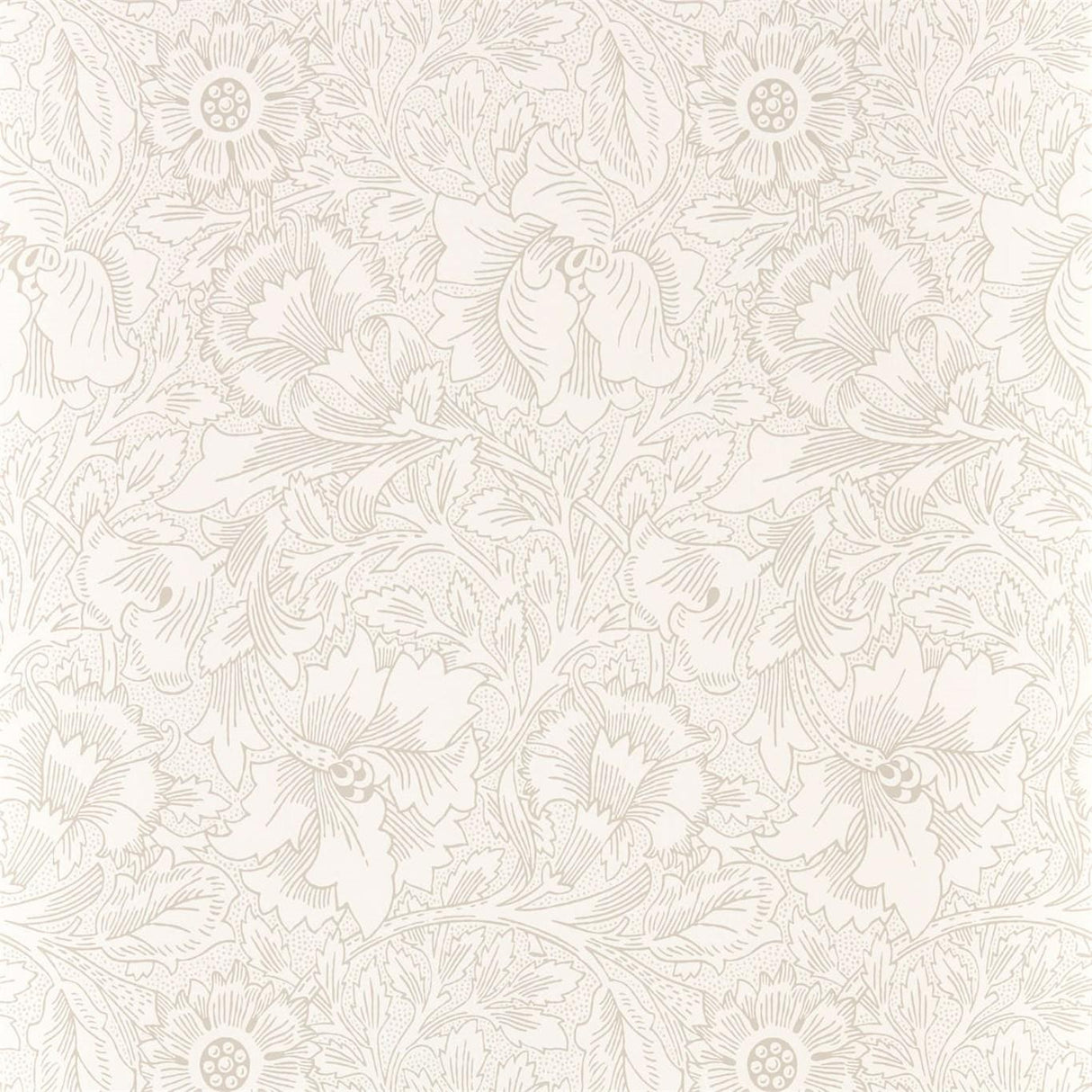 Morris & Co Pure Acorn Ecru/Stone Wallpaper