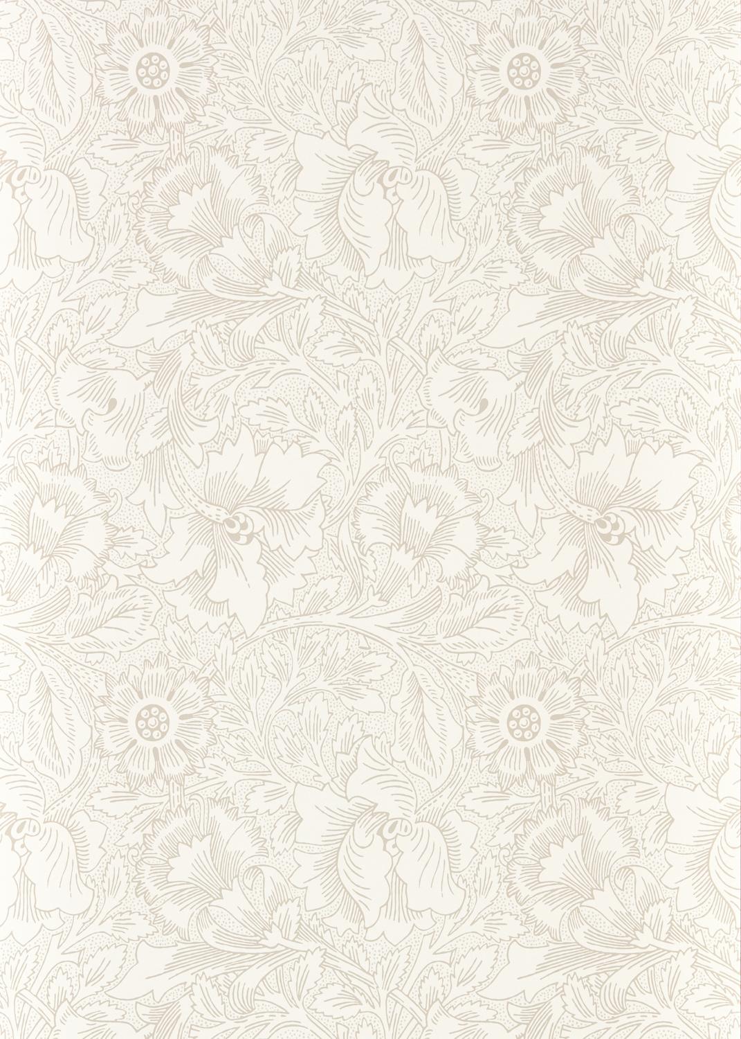 Morris & co Pure Acorn Ecru/Stone Wallpaper