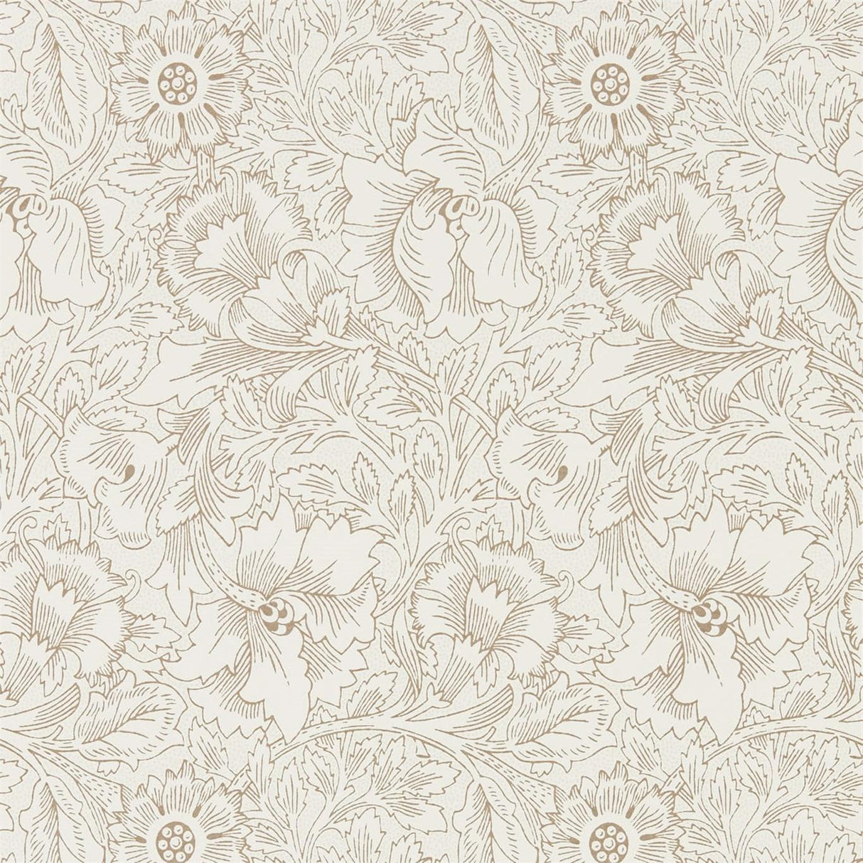 Morris & Co Pure Acorn Cream/Gold Wallpaper