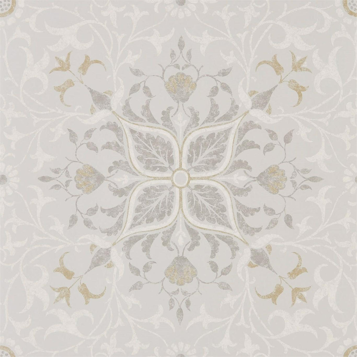 Morris & Co Pure Net Ceiling Stone/Chalk Wallpaper