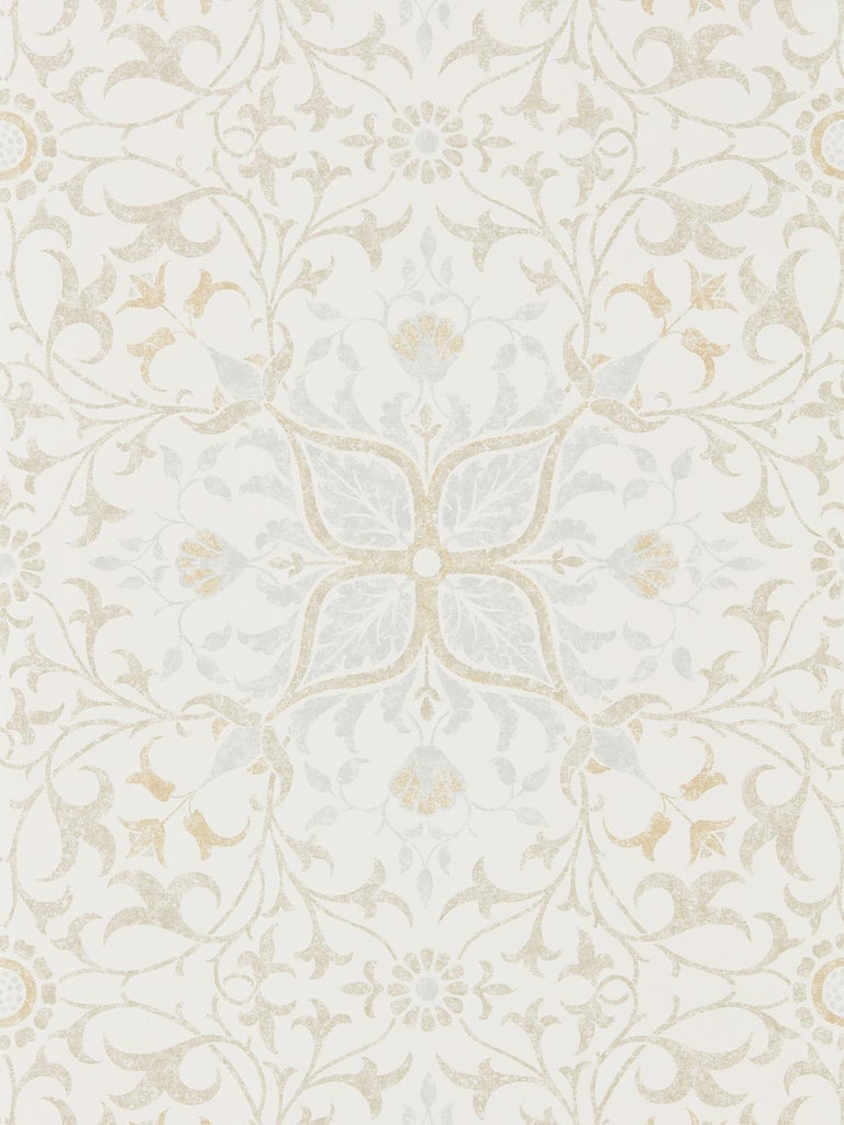 Morris & co Pure Net Ceiling Cream/Eggshell Wallpaper