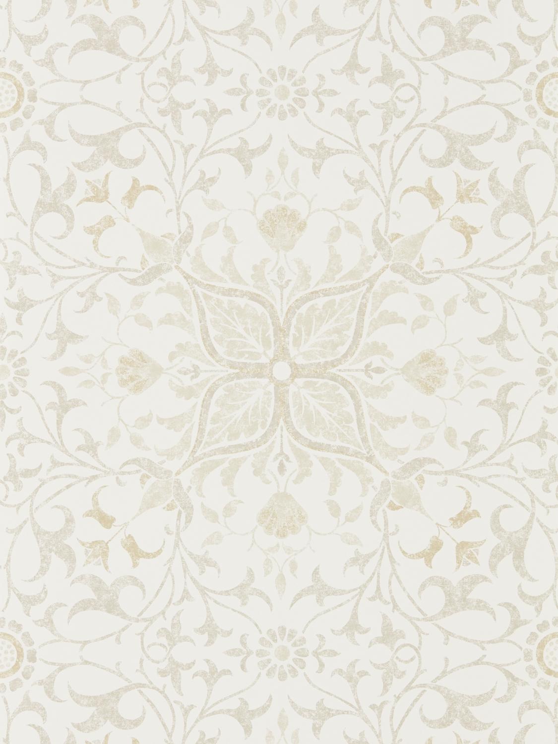 Morris & co Pure Net Ceiling Ecru/Linen Wallpaper