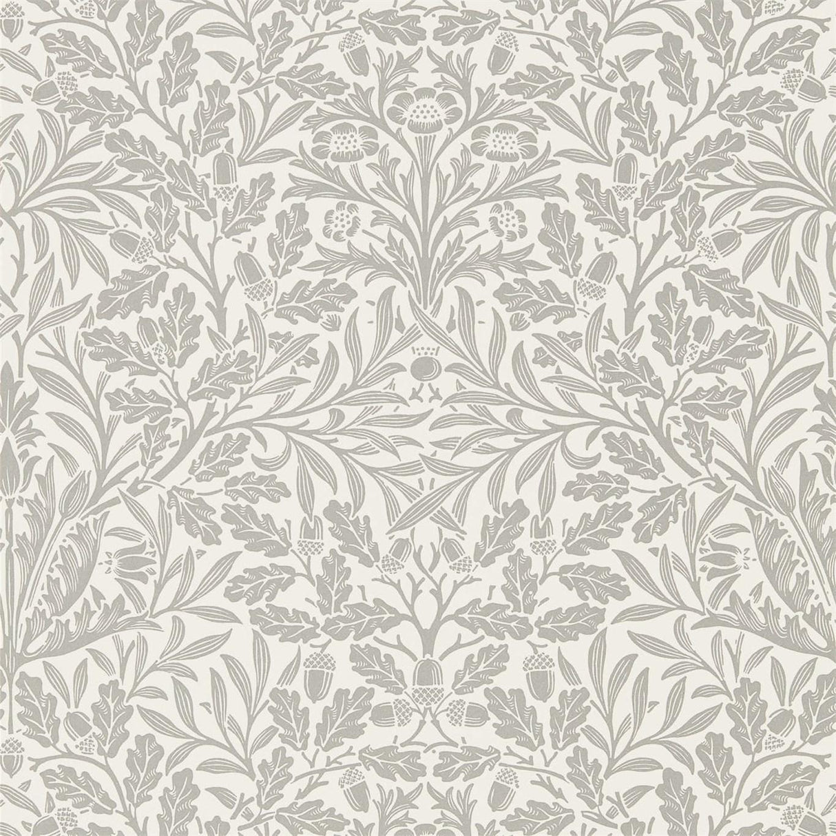 Morris & Co Pure Net Ceiling Ecru/Pewter Wallpaper