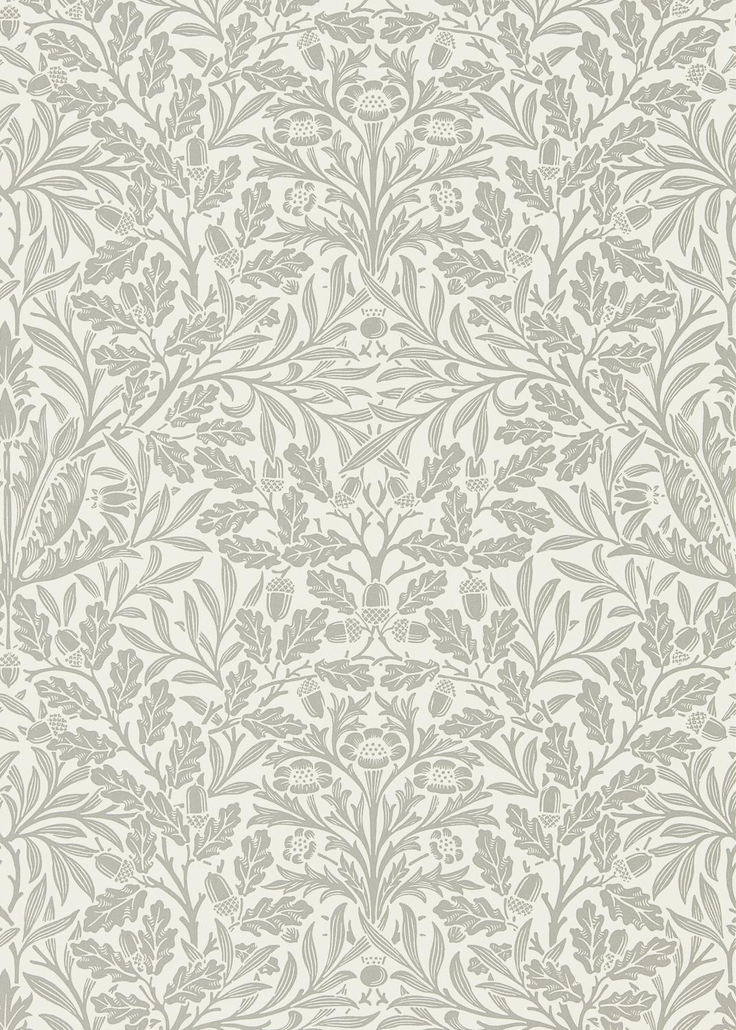 Morris & co Pure Net Ceiling Ecru/Pewter Wallpaper