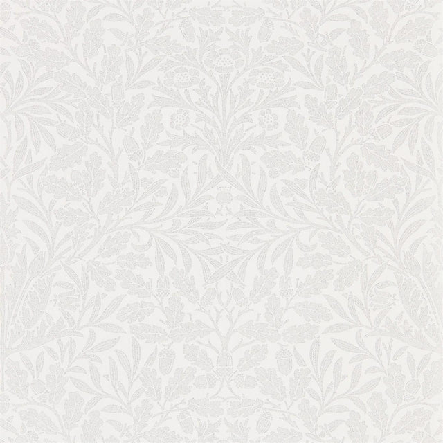 Morris & Co Pure Net Ceiling Chalk/Silver Wallpaper