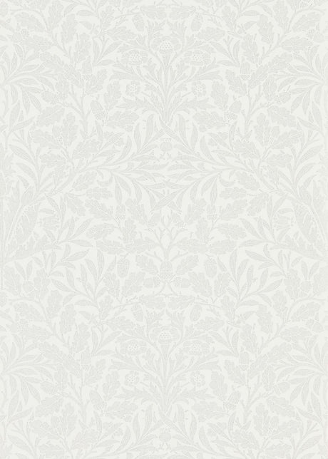 Morris & co Pure Net Ceiling Chalk/Silver Wallpaper