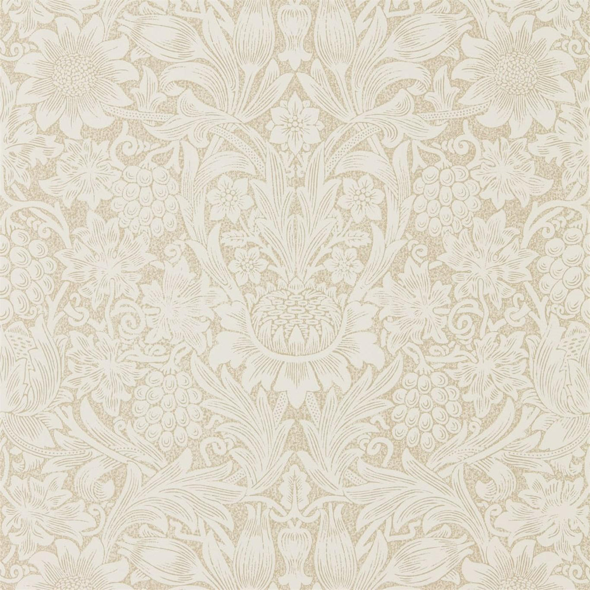 Morris & Co Pure Sunflower Parchment/Gold Wallpaper