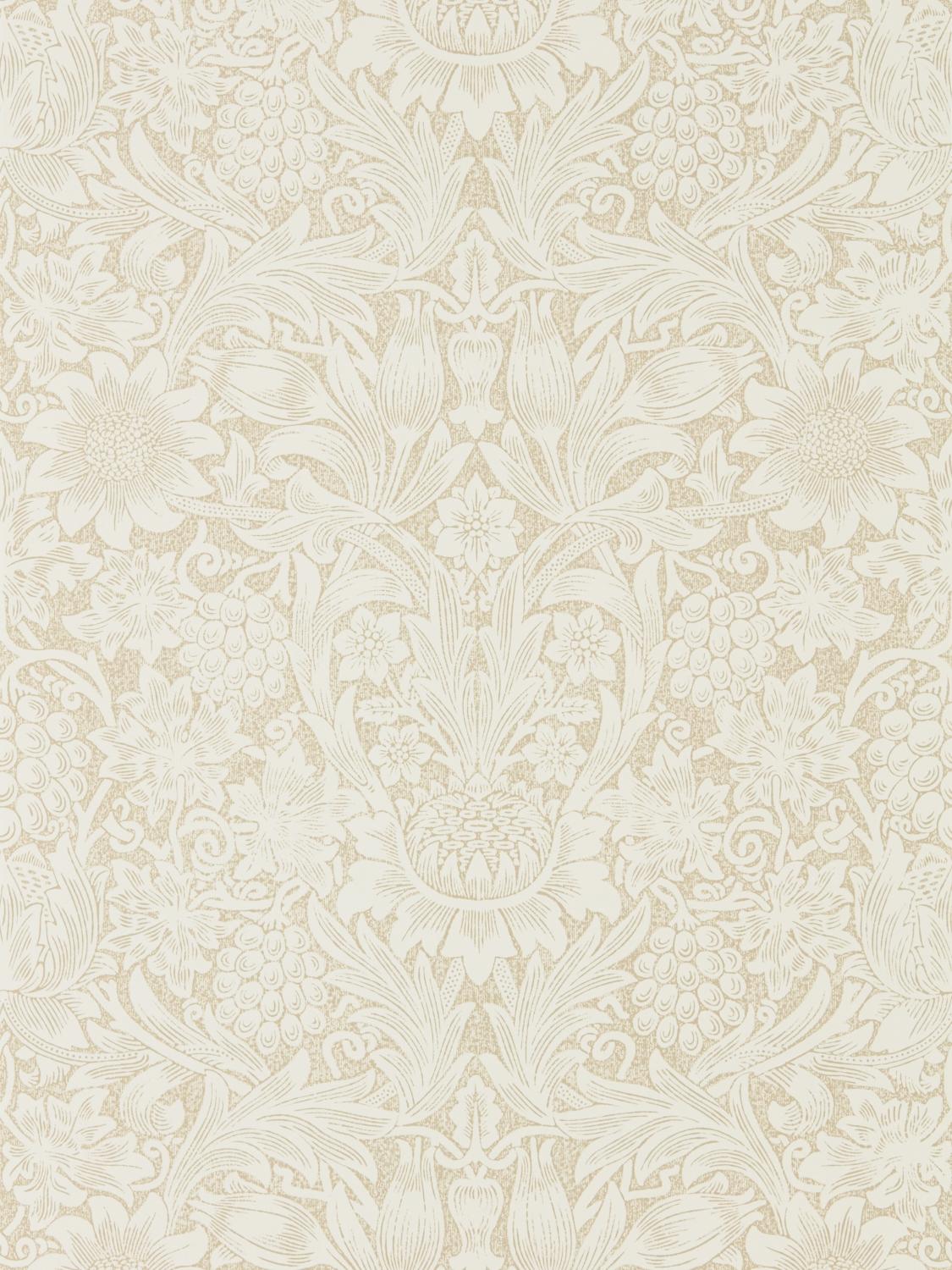 Morris & co Pure Sunflower Parchment/Gold Wallpaper