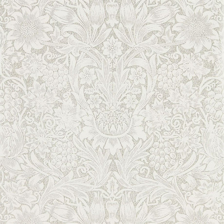 Morris & Co Pure Sunflower Chalk/Silver Wallpaper