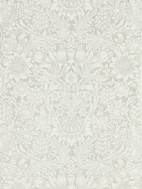 Morris & co Pure Sunflower Chalk/Silver Wallpaper