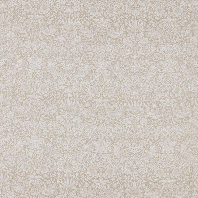 Morris & Co Pure Strawberry Thief Flax Fabric