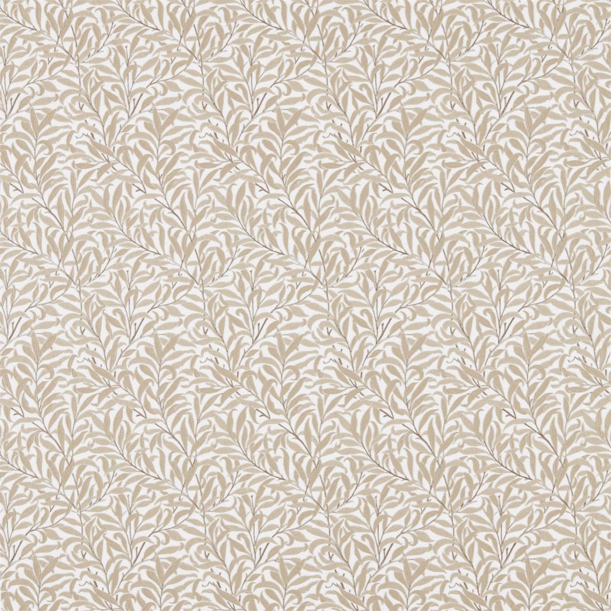 Morris & Co Pure Willow Boughs Embroidery Wheat Fabric