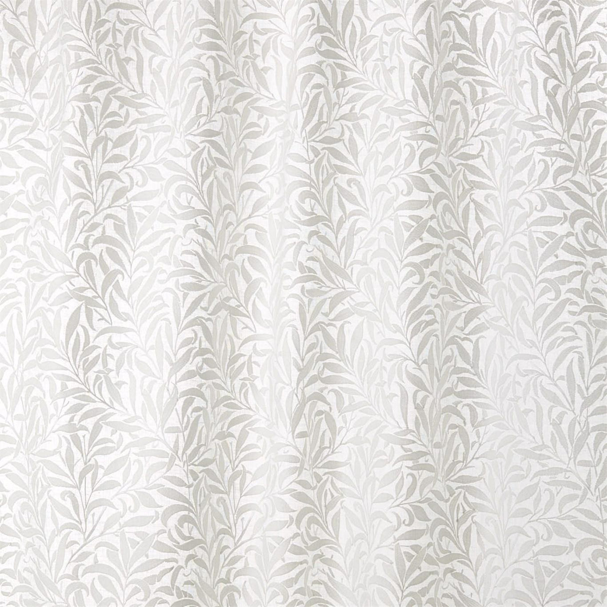 Morris & Co Pure Willow Boughs Embroidery Paper White Fabric