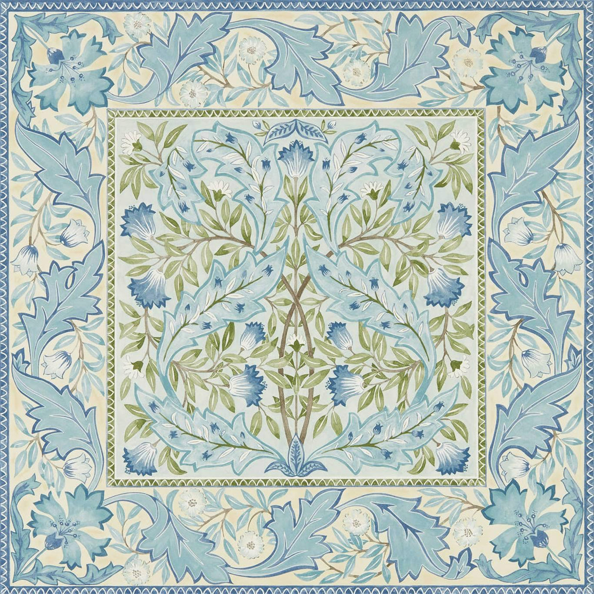Morris & Co Wilhelmina Indigo Indigo Wallpaper