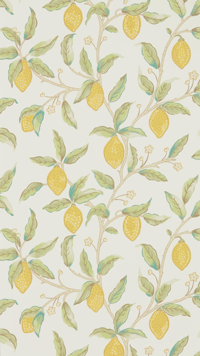 Morris & co Lemon Tree Bay Leaf Wallpaper