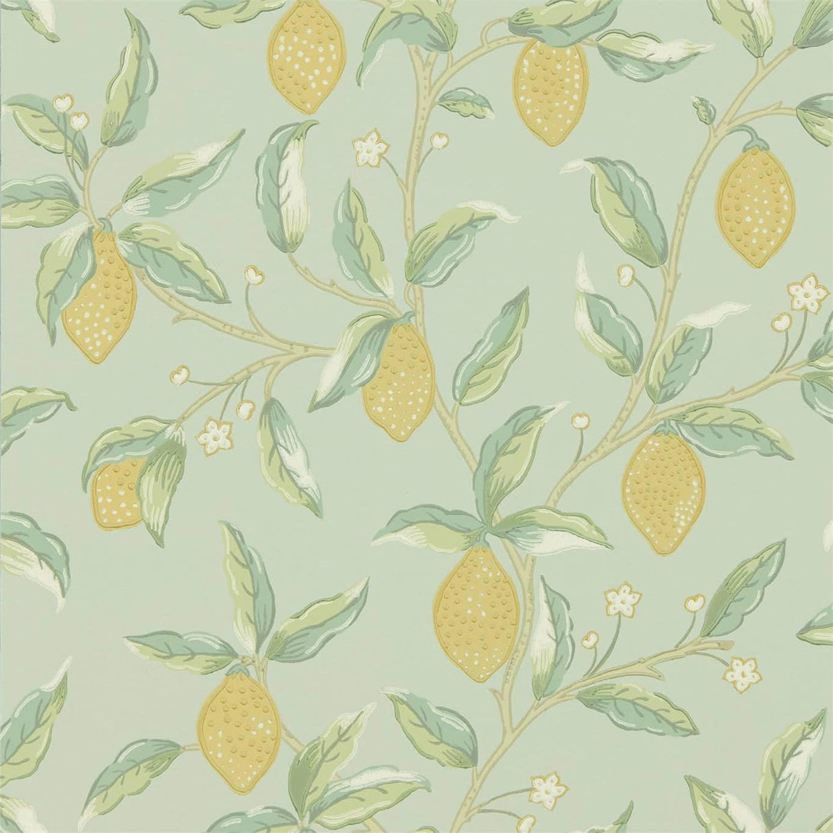 Morris & Co Lemon Tree Sage Wallpaper