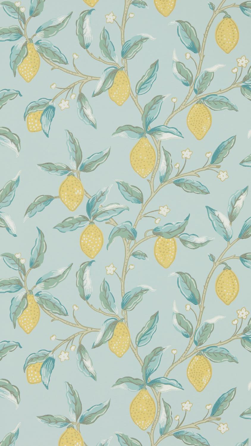 Morris & co Lemon Tree Wedgewood Wallpaper