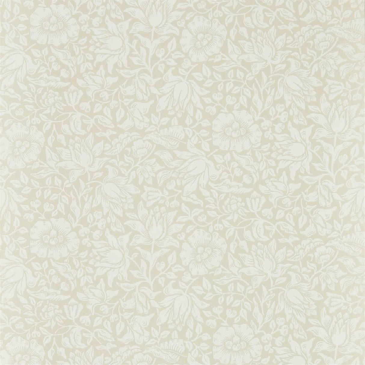 Morris & Co Mallow Cream Ivory Wallpaper