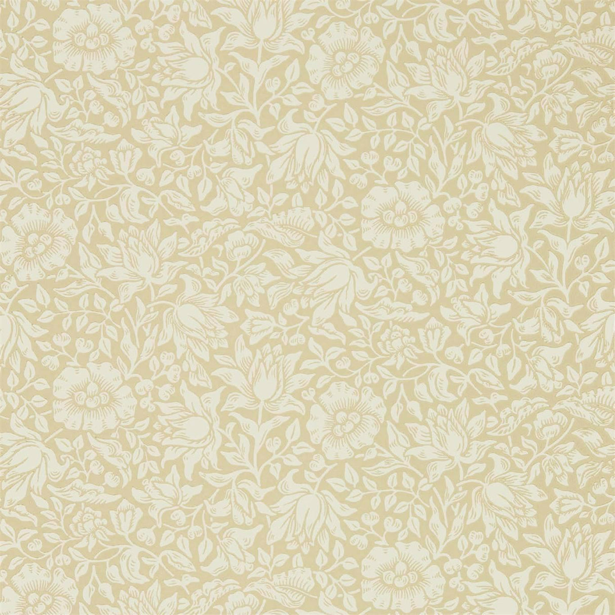Morris & Co Mallow Soft Gold Wallpaper