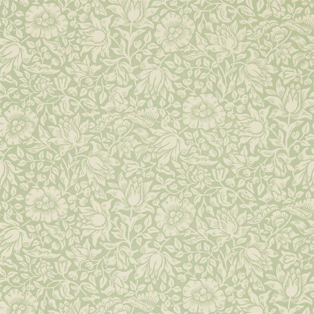 Morris & Co Mallow Apple Green Wallpaper