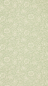 Morris & co Mallow Apple Green Wallpaper