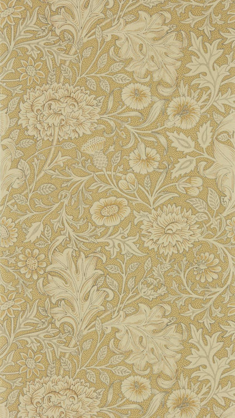 Morris & co Double Bough Antique Gold Wallpaper