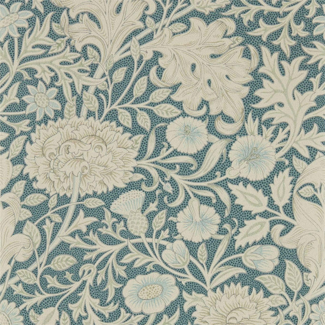 Morris & Co Double Bough Slate Blue Wallpaper