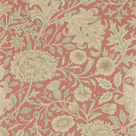 Morris & Co Double Bough Carmine Red Wallpaper