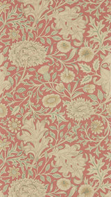 Morris & co Double Bough Carmine Red Wallpaper