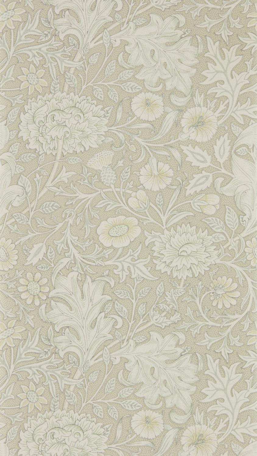 Morris & co Double Bough Pewter Wallpaper