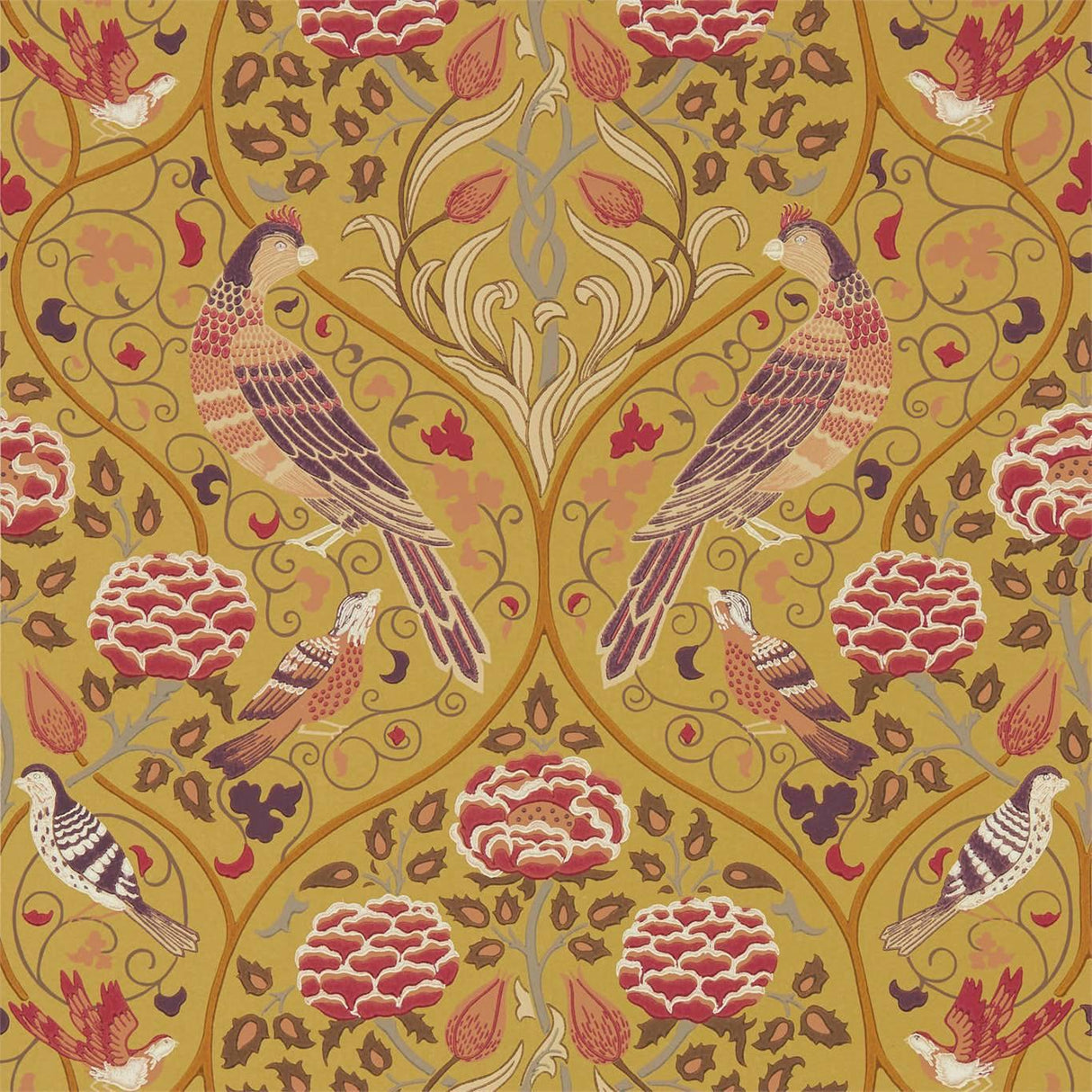 Morris & Co Seasons by May Saffron Wallpaper
