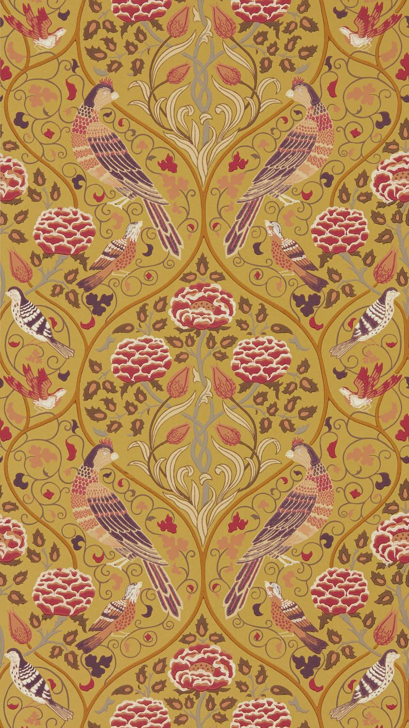 Morris & co Seasons by May Saffron Wallpaper