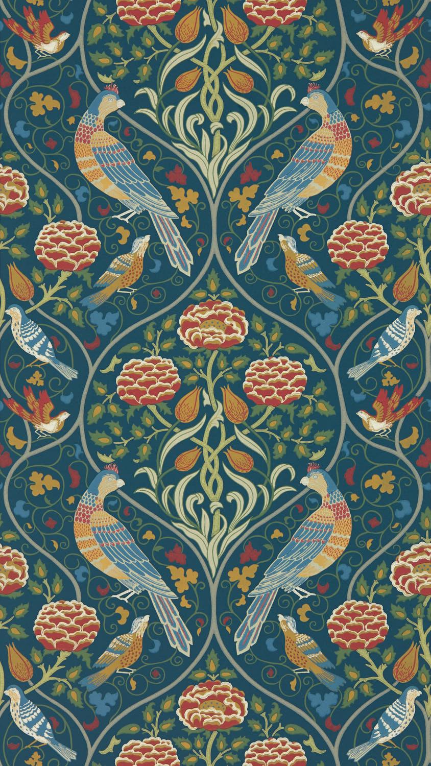 Morris & co Seasons by May Indigo Wallpaper