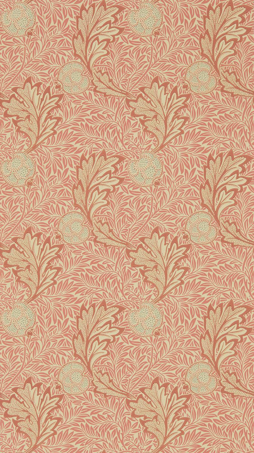 Morris & co Apple Rust Gold Wallpaper