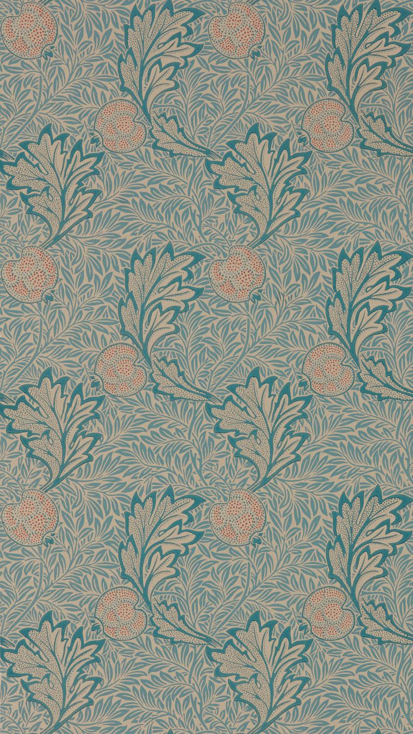 Morris & co Apple Indigo Antique Wallpaper