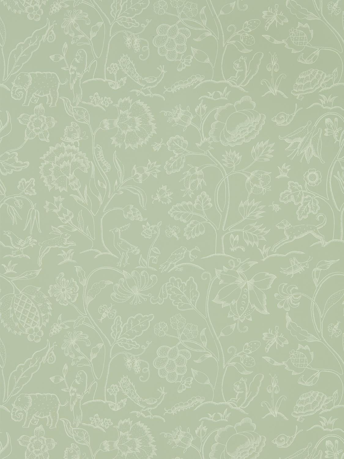 Morris & co Middlemore Sage Grey Wallpaper
