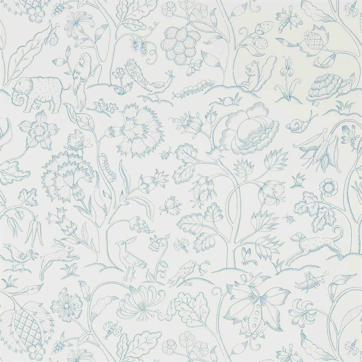 Morris & Co Middlemore Cornflower Chalk Wallpaper