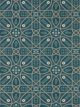 Morris & co Brophy Trellis Deep Teal Wallpaper